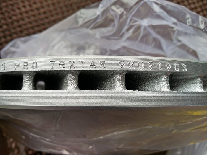 Opel Astra G H Combo Corsa C Meriva Zafira B TEXTAR Front Brake Discs280mm