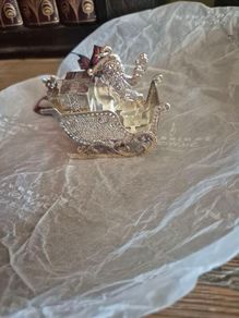 Santa Sleigh  Christmas Decoration