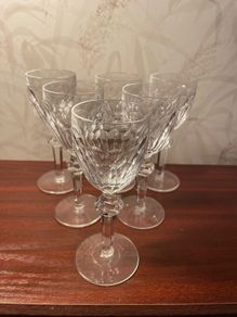 Set of 6 Vintage Waterford Crystal Sherry  Port  Liqueur Glasses
