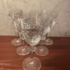 Set of 6 Vintage Waterford Crystal Sherry  Port  Liqueur Glasses