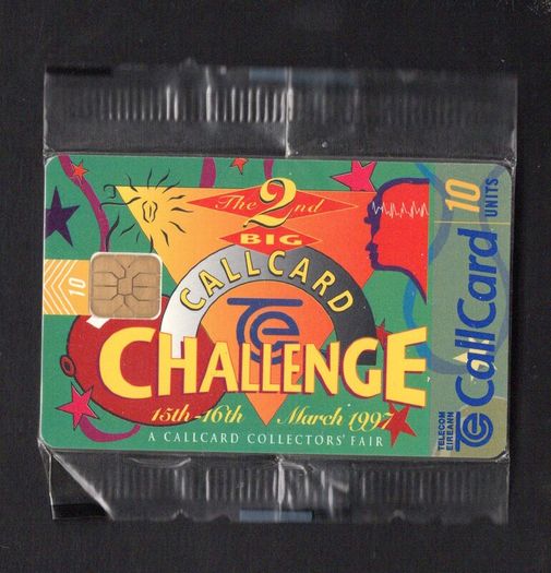 1997 Ireland 2nd Big Challenge Callcard fair in 1997 (ODS2) Call card new in packaging