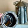 Vintage 80's Tracanzan Large Moka Coffee Pot "Uanita" Gold Series, Italy Image 8