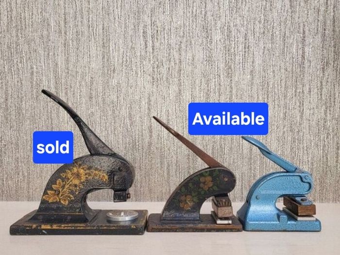 Vintage hand press Embossers