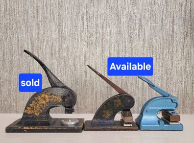 Vintage hand press Embossers