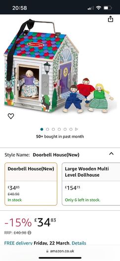 melissa and doug doorbell house