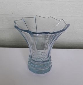 VASE - Art Deco - Blue Glass
