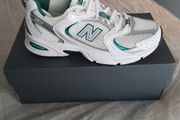 New Balance Trainers White Green Brand New Size 4