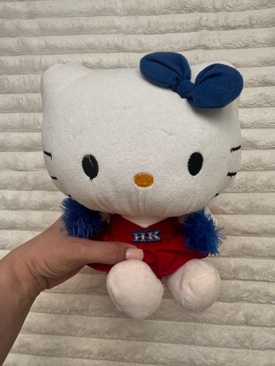 Hello Kitty Cheerleader Plush Soft Sanrio Sega Prize Europe approx. 23 cm. Used Please see photos