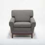 Vintage Grey Tweed Armchair, Sweden, 1960s. Image 7