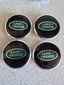 4 x Land Rover 63mm Centre Caps. FREE POST