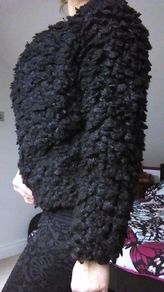 Black Fur jacket, size S