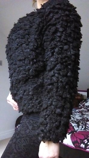 Black Fur jacket, size S