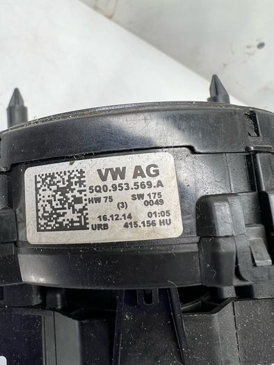 2015 Volkswagen Passat B8 Wiper Indicator Stalk 5q0953569a Squib A2l5b13s