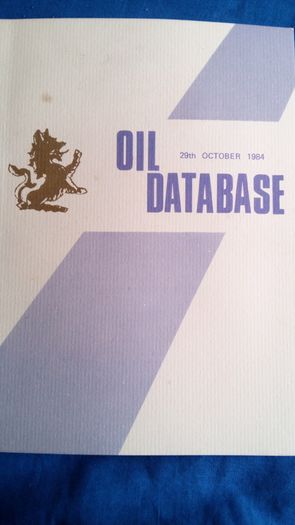 Oil Database publication 1984. Ireland.