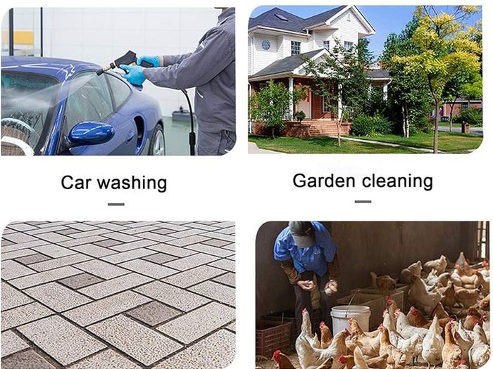 NEW SALE | High Pressure Washer Gun with 5Pcs Spray Nozzles, 4350 PSI 1/4" Quick Release Car Washer Gun, Power Short Spray Gun M22 Metric Thread for Car Cleaning