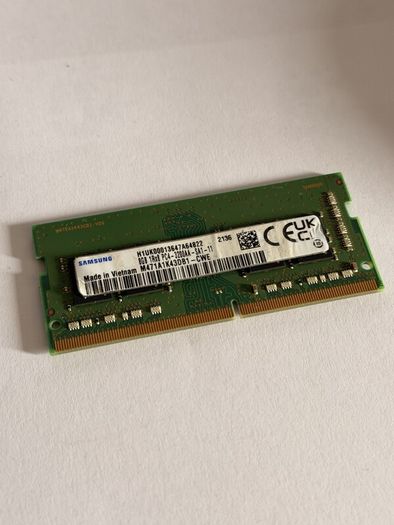 8GB SODIMM DDR4 Memory Module, Samsung [Tested Working]