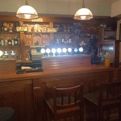 Bar counter and contents