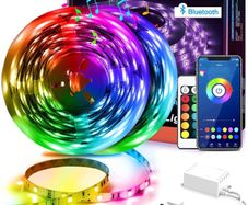 Led Strip Lights 100ft (2 Rolls of 50ft) Smart Light Strips with App Control Remote, 5050 RGB Led Lights for Bedroom, Music Sync Color Changing Lights for Room Party (FREE POSTAGE)