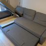 IKEA Corner Sofa Dark Grey Image 2
