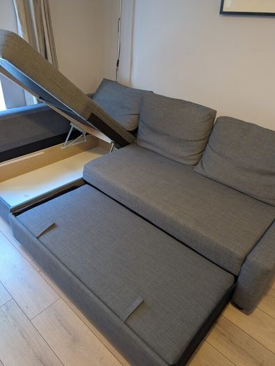 IKEA Corner Sofa Dark Grey