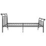 Bed Frame Black Metal 180x200 cm Image 3