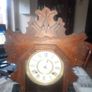Antique Victorian 19th century AMERICAN GINGERBREAD CLOCK made by Ansonia Buffalo Postage Available Image 2
