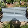 Garden Bench fully Lion Design restored seat outside outdoor garden sitting cast iron treated timber decorations, furniture patio  decking, great present ignore flowers pots plants, garden statue chair  swing patio table heater bbq hammock sun outdoor liv Image 3