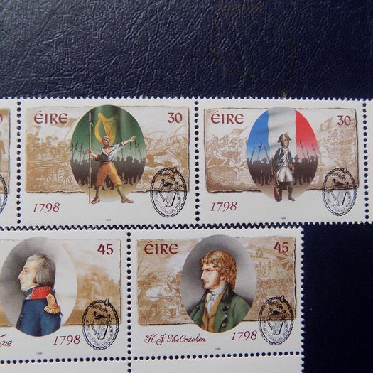 Ireland 1798-1998.Bicentenary of Irish Rebellion.Set of 5 MNH stamps.