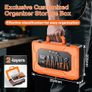 Insulated Wire Terminal Crimp Tool Kit,0.5-1.5/1.5-2.5/4-6mm (A.W.G.20-10) Preciva Ratchet Crimping Plier with 425PCS Connectors,Ratchet Crimp Plier Set with Portable Box Image 4