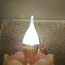 E14 5V LED Flame Bulb Metal Body Cold White Image 2