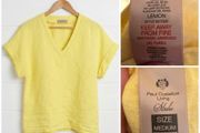 Paul Costelloe linen lemon top chic quality comfort summer