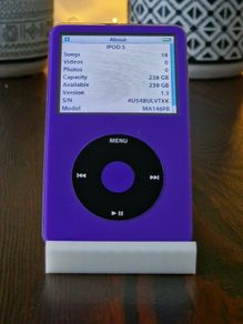 Apple iPod Classic 5.5 Gen Custom 256GB SD Purple 2000mAh