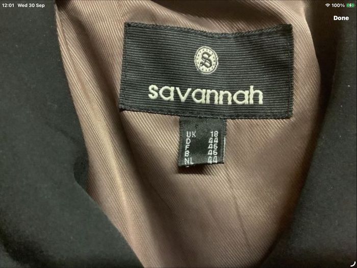 Coat size 18