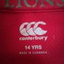 British and Irish Lions Jersey.  Official Canterbury Home Jersey Youths Age 14 Years. Collect In Dublin Or Receive Via Post. Image 5