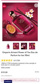 Armani Power of You 90ml parfum for her