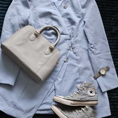 Brand New Blue Pastel Envelope Dress - Size M/L