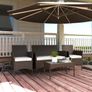 4 Piece Rattan Garden Sofa Set Image 6