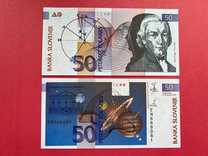 Slovenia  50 Tolarjev  1992. Pick 13. ( Uncirculated )