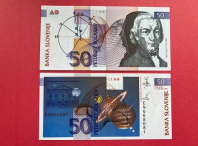 Slovenia  50 Tolarjev  1992. Pick 13. ( Uncirculated )