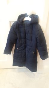 Girls navy winter coat