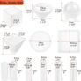 Epoxy Resin Moulds Silicone, Acejoz 12Pcs Resin Moulds Kit for Resin Casting with Sphere, Cube, Pyramid, Diamond, Square, Round and Crystal Pendants for Resin Epoxy, Candle, Soap, Bath Bomb (FREE POSTAGE) Image 3