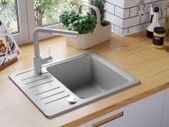 Granite Kitchen Sink Single Basin Grey