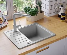 Granite Kitchen Sink Single Basin Grey