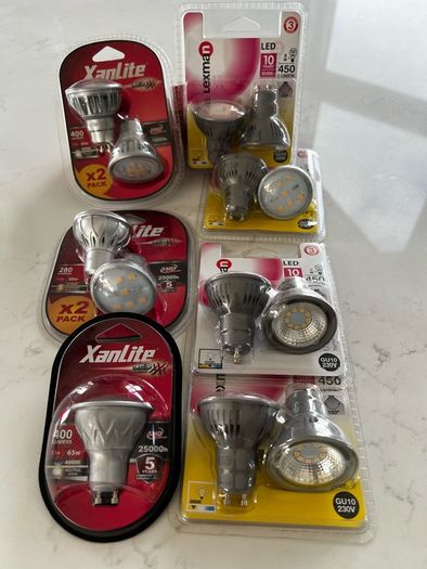 High Quality light Bulbs Bundle let , GU10, Candle &more-all new