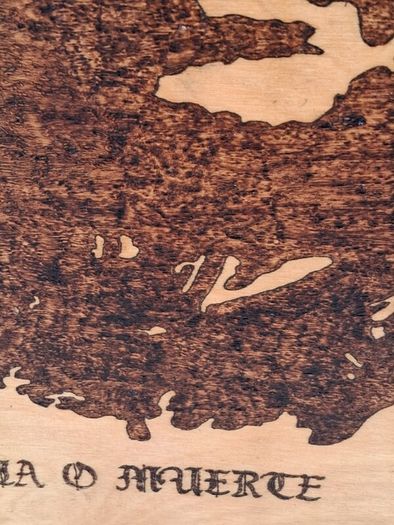 Original Pyrography of Che Guevara