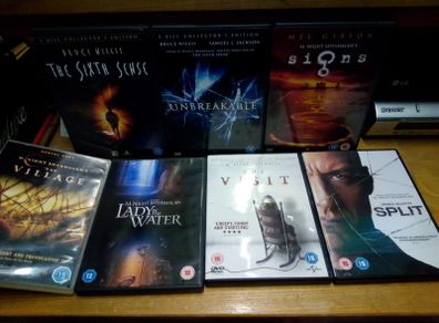 M Night Shyamalan Dvd Bundle Collection Horror Thriller Sixth Sense Unbreakable Signs Split The Visit Etc
