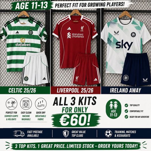 Kids bundle of 3  football kit