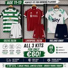 Kids bundle of 3  football kit