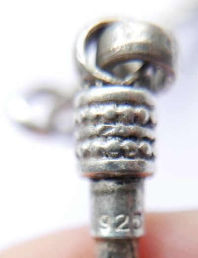 Vintage heavy 925 Sterling Silver 5mm round Byzantine Chain Necklace length 20" - 39g