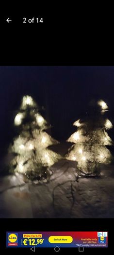 2 plugin Christmas tree decorations